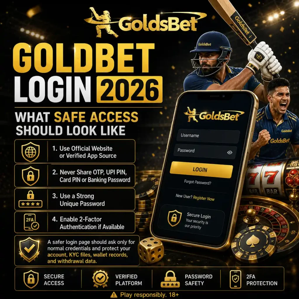 Goldbet Login 2026 What Safe Access Should Look Like