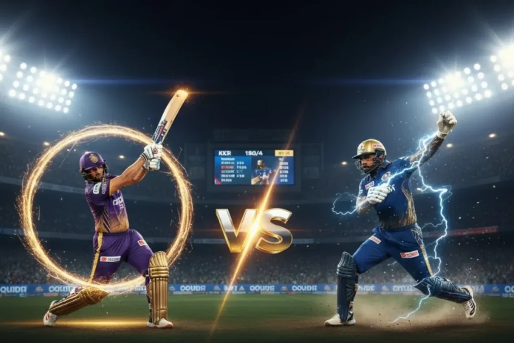 Kolkata Knight Riders Vs Mumbai Indians Timeline