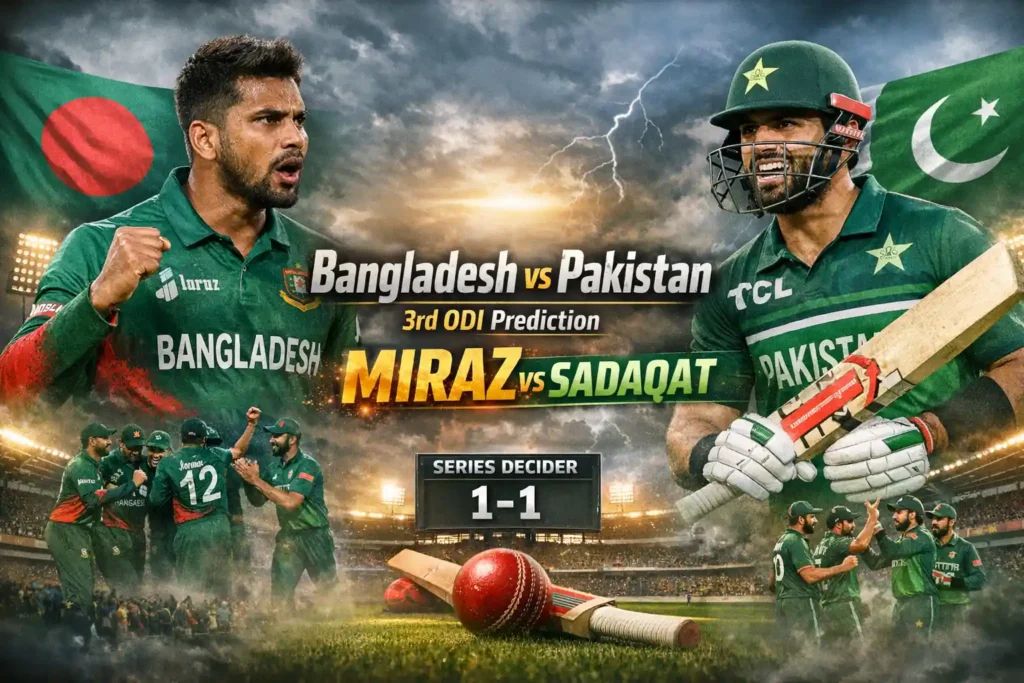 Bangladesh vs Pakistan 3rd ODI Prediction