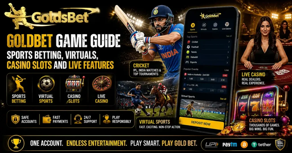 Goldbet Game Guide Sports Betting, Virtuals, Casino Slots and Live Features